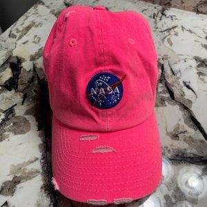 Pink NASA hat